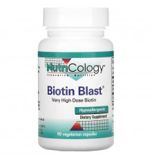 Nutricology, Biotin Blast, 90 вегетарианских капсул