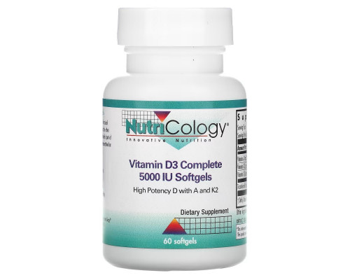 Nutricology, Vitamin D3 Complete , 5,000 IU, 60 Softgels Nutricology, Vitamin D3 Complete , 5,000 IU, 60 Softgels
