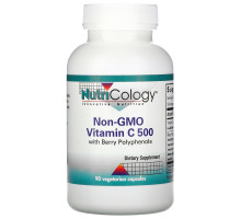 Nutricology, Non-GMO Vitamin C 500  with Berry Polyphenols, 90 Vegetarian Capsules