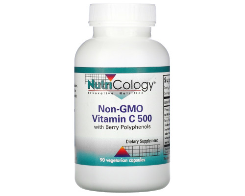 Nutricology, Non-GMO Vitamin C 500 with Berry Polyphenols, 90 Vegetarian Capsules Nutricology, Non-GMO Vitamin C 500 with Berry Polyphenols, 90 Vegetarian Capsules