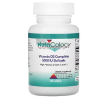 Nutricology, Vitamin D3 Complete, 5,000 IU, 120 Softgels