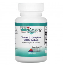 Nutricology, Vitamin D3 Complete, 5,000 IU, 120 Softgels