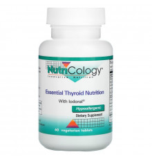 Nutricology, Essential Thyroid Nutrition with Iodoral, 60 Vegetarian Tablets