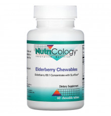 Nutricology, Elderberry Chewables, 60 Chewable Tablets
