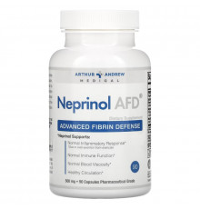 Arthur Andrew Medical Neprinol AFD Advanced Fibrin Defense 500 mg 90 Capsules