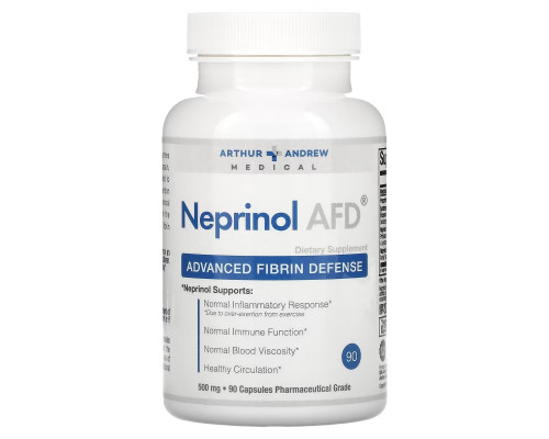 Arthur Andrew Medical Neprinol AFD Advanced Fibrin Defense 500 mg 90 Capsules Arthur Andrew Medical Neprinol AFD Advanced Fibrin Defense 500 mg 90 Capsules
