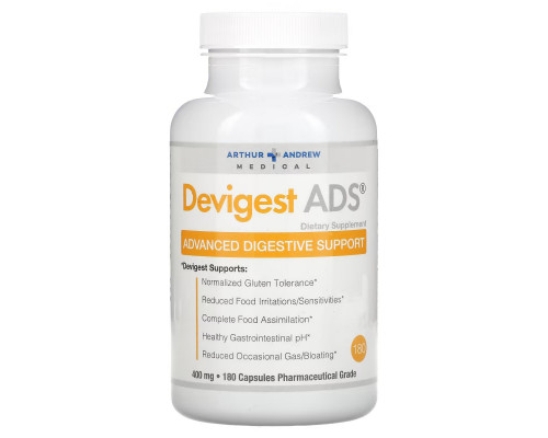 Arthur Andrew Medical Devigest ADS Advanced Digestive Support 180 Capsules Arthur Andrew Medical Devigest ADS Advanced Digestive Support 180 Capsules