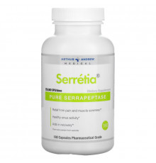 Arthur Andrew Medical Serretia Чистые Серрапептазы 250000 SPUs 180 капсул