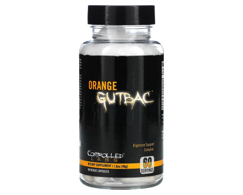 Controlled Labs, Orange GutBAC, 60 Veggie Capsules Controlled Labs, Orange GutBAC, 60 Veggie Capsules