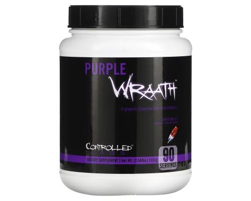 Controlled Labs, PURPLE WRAATH, American Ice, 2.54 lbs (1,152 g) Controlled Labs, PURPLE WRAATH, American Ice, 2.54 lbs (1,152 g)