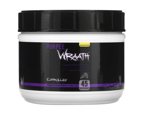Controlled Labs, Purple Wraath, Сочный Виноград, 1.17 фунта (535 г) Controlled Labs, Purple Wraath, Сочный Виноград, 1.17 фунта (535 г)