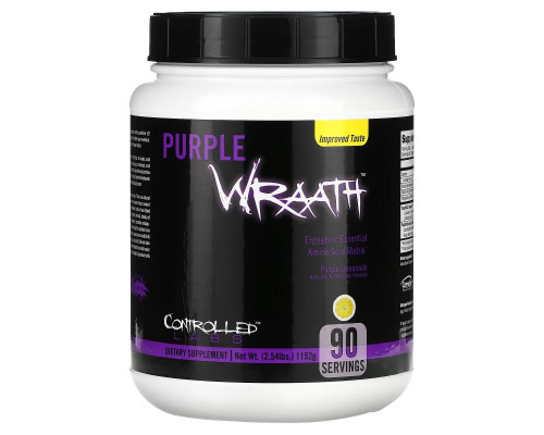 Controlled Labs, Purple Wraath, аминокислотный комплекс со вкусом лимонада, 1108 г Controlled Labs, Purple Wraath, аминокислотный комплекс со вкусом лимонада, 1108 г