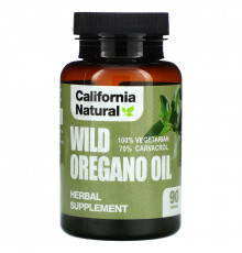 California Natural, Масло орегано, 90 капсул