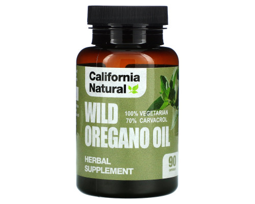California Natural, Масло орегано, 90 капсул California Natural, Масло орегано, 90 капсул