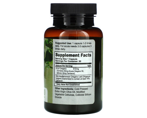 California Natural, Масло орегано, 90 капсул California Natural, Масло орегано, 90 капсул