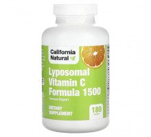 Витамин C California Natural, Lyposomal Vitamin C Formula 1500, 180 капсул