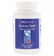 Allergy Research Group, Kidney Beef, Natural Glandular, 100 vegicaps