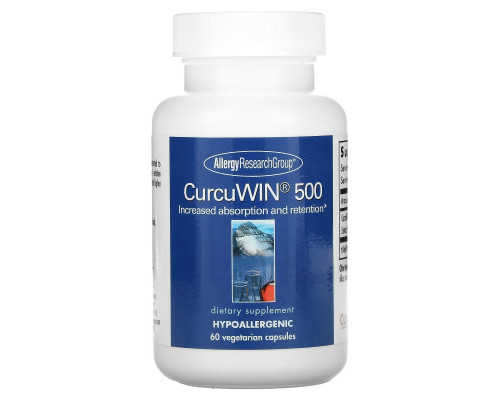 Allergy Research Group, CurcuWin 500, 60 Vegetarian Capsules Allergy Research Group, CurcuWin 500, 60 Vegetarian Capsules