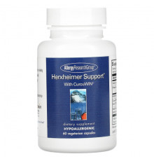 Растительные экстракты и настойки Allergy Research Group, Herxheimer Support, 60 вегетарианских капсул