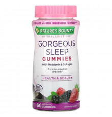 Nature's Bounty, Optimal Solutions, Gorgeous Sleep Gummies, Berry, 60 Gummies