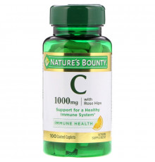 Nature's Bounty, Витамина C с шиповником, 1000 мг, 100 капсул с оболочкой