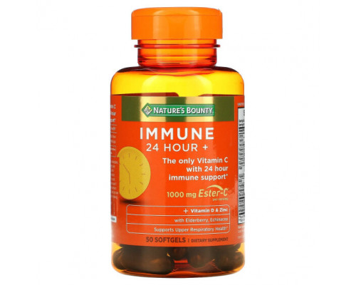 Витамин C Gold Series, Immune 24 Hour+, 1,000 mg, 50 Softgels (500 mg per Softgel) Витамин C Gold Series, Immune 24 Hour+, 1,000 mg, 50 Softgels (500 mg per Softgel)