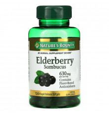 Nature's Bounty, Elderberry Sambucus, 210 mg, 120 Rapid Release Softgels
