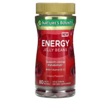 Nature's Bounty, Energy Jelly Beans, With Vitamin B-12, Cherry, 80 Jelly Beans