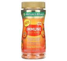 Nature's Bounty, Kid's Immune Jelly Beans, With Vitamins C & D, and Zinc, Orange, 80 Jelly Beans