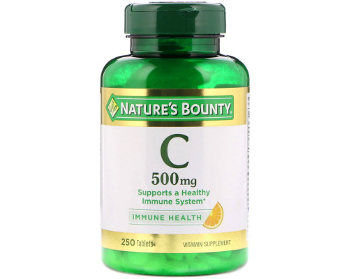 Nature's Bounty, Витамин C, 500 мг, 250 таблеток Nature's Bounty, Витамин C, 500 мг, 250 таблеток