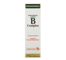 Nature's Bounty, B-Complex, жидкость под язык, 59 мл (2 жидкие унции)