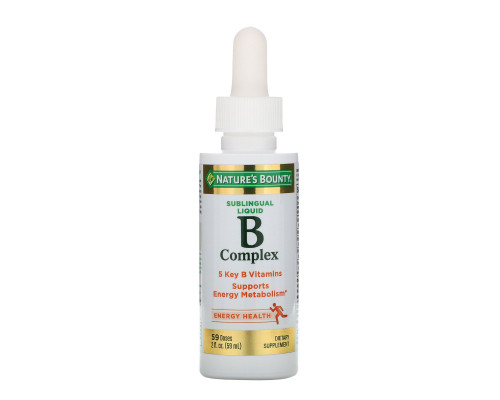 Nature's Bounty, B-Complex, жидкость под язык, 59 мл (2 жидкие унции) Nature's Bounty, B-Complex, жидкость под язык, 59 мл (2 жидкие унции)