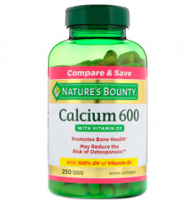 Nature's Bounty, Кальций 600 с витамином D3, 250 таблеток