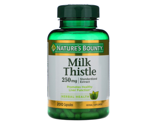Nature's Bounty, Расторопша, 250 мг, 200 капсул Nature's Bounty, Расторопша, 250 мг, 200 капсул