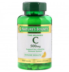 Nature's Bounty, Time Released C, 500 mg, 100 Capsules