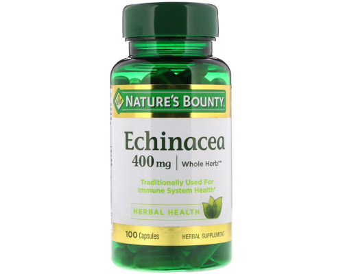 Nature's Bounty, Эхинацея, 400 мг, 100 капсул Nature's Bounty, Эхинацея, 400 мг, 100 капсул