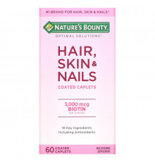 Nature's Bounty, Волосы, кожа и ногти, 60 капсул, покрытых оболочкой