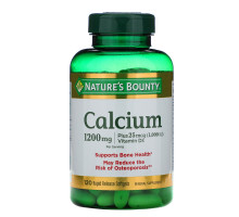 Nature's Bounty, Absorbable Calcium With Vitamin D3, 1200 mg, 120 Softgels