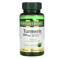 Nature's Bounty, Куркума, 450 мг, 60 капсул