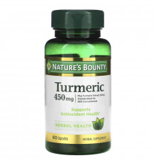 Nature's Bounty, Куркума, 450 мг, 60 капсул