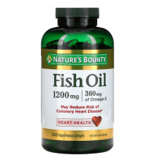 Nature's Bounty, Рыбий жир, 1200 мг, 320 гелевых капсул