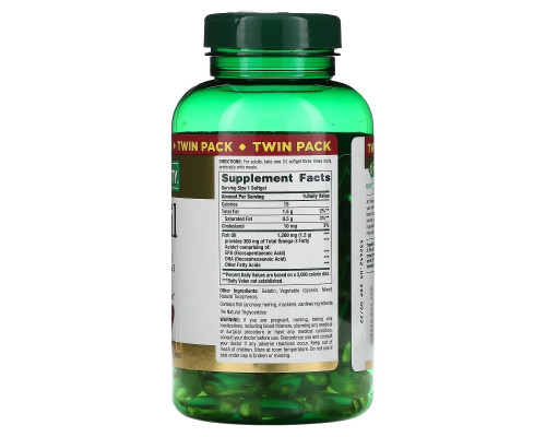 Nature's Bounty, Fish Oil, Twin Pack, 1,200 mg, 180 Rapid Release Softgels Each Nature's Bounty, Fish Oil, Twin Pack, 1,200 mg, 180 Rapid Release Softgels Each