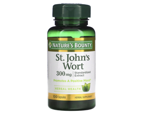 Nature's Bounty, Зверобой, 100 капсул Nature's Bounty, Зверобой, 100 капсул