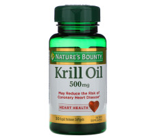 Nature's Bounty, Масло криля, 500 мг, 30 быстро высвобождаемых мягких капсул