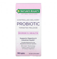 Для пищеварительной системы Nature's Bounty, Optimal Solutions, для женского здоровья, пробиотик для контролируемой доставки, 30 капсул