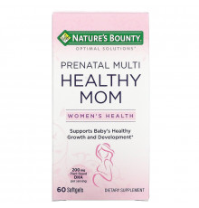 Nature's Bounty, Мультивитамины для здоровой мамы Optimal Solutions, 60 желатиновых капсул