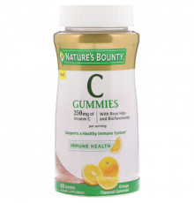 Nature's Bounty, C Gummies, Orange, 250 mg, 80 Gummies