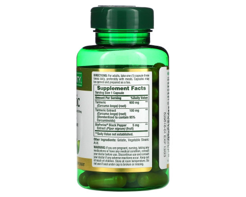 Nature's Bounty, Turmeric, 1000 mg, 60 Capsules Nature's Bounty, Turmeric, 1000 mg, 60 Capsules