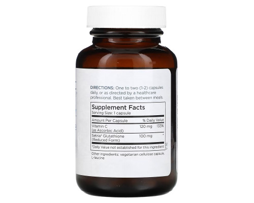 Metabolic Maintenance, L-глутатион, 100 мг, 60 капсул Metabolic Maintenance, L-глутатион, 100 мг, 60 капсул
