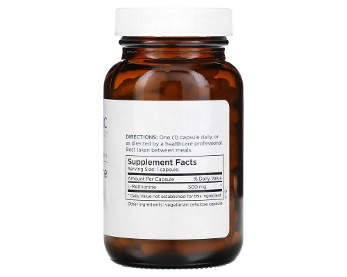 Metabolic Maintenance, L-Methionine, 500 mg, 100 Capsules Metabolic Maintenance, L-Methionine, 500 mg, 100 Capsules